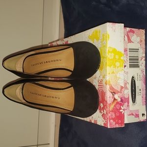 Chinese Laundry black round toe heels. Size 7.